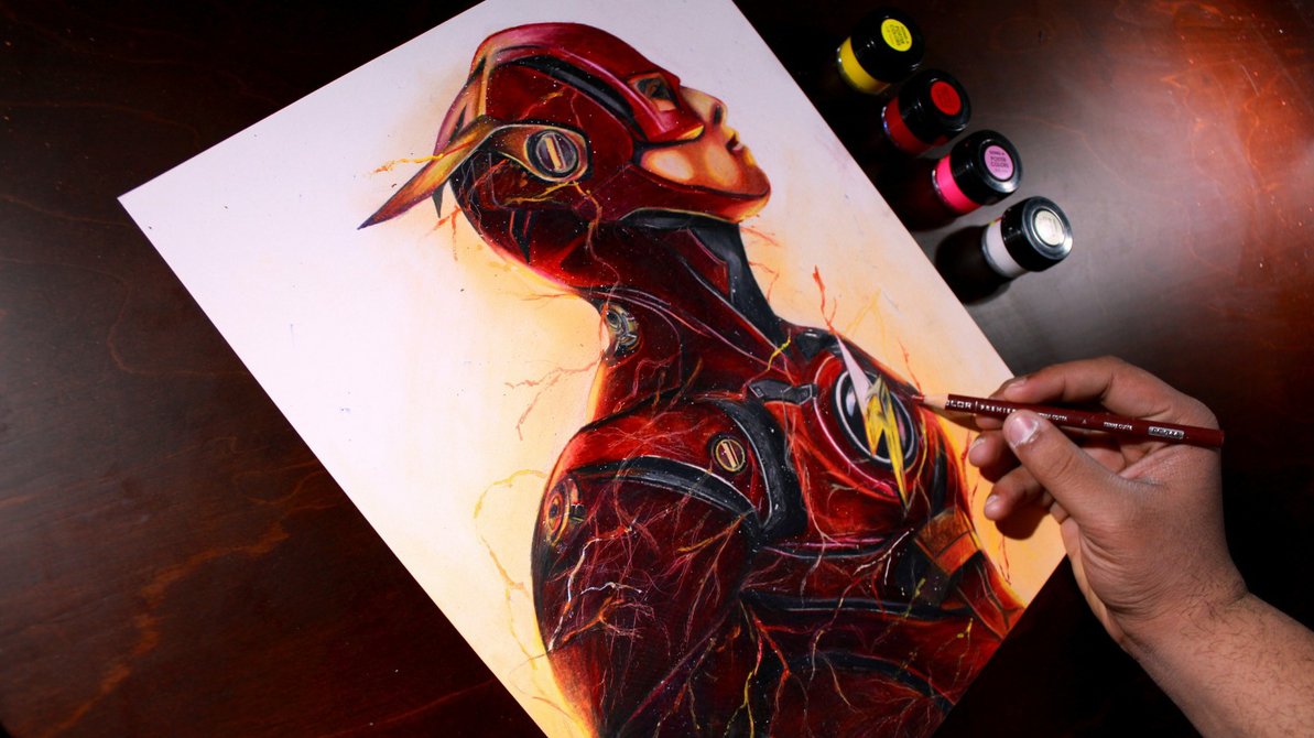1193x670 Drawing The Flash Barry Allen - 2018 Drawing