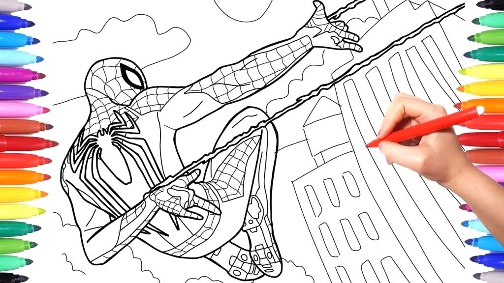 1024x576 Spider Man Coloring Pages How To Draw - 2018 Drawing