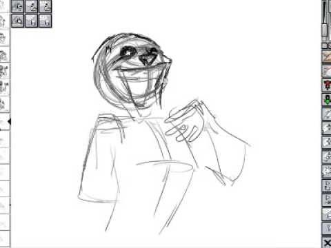 480x360 speed animation drawing the process of art animation, art - 2d Animation Drawing