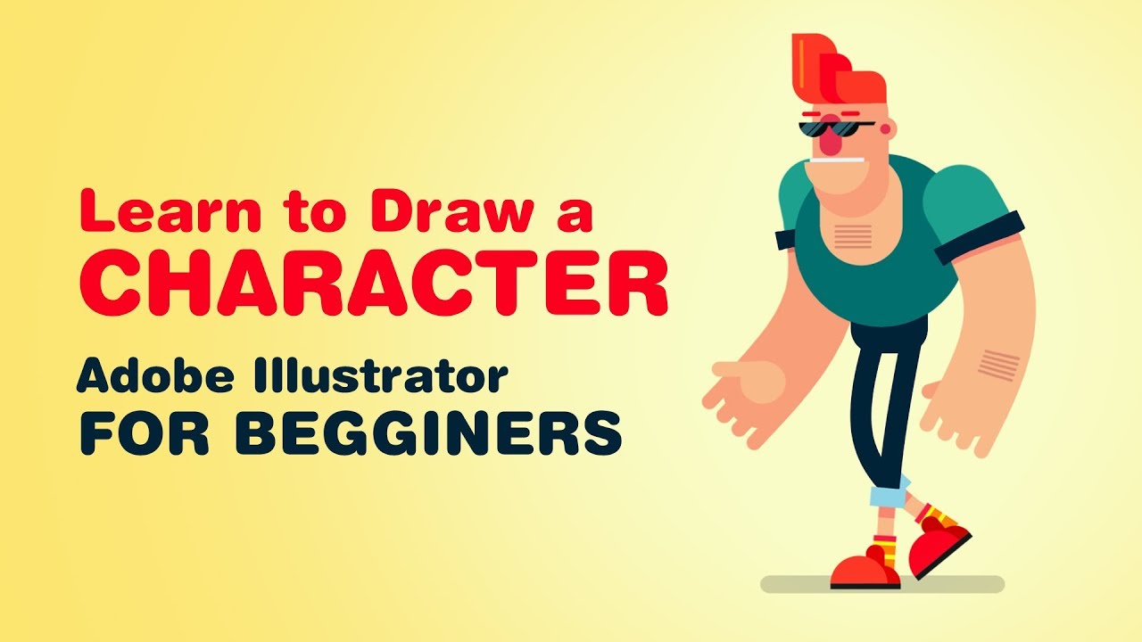 1280x720 learn how to draw character in adobe illustrator part - 2d Character Drawing