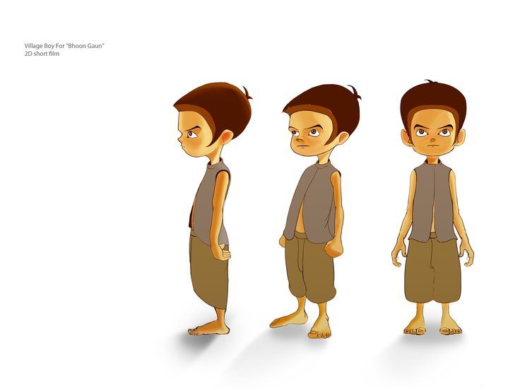 736x552 village kid character for short film bhoot gaun - 2d Character Drawing