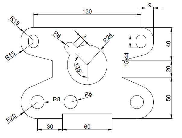 604x458 Autocad Mechanical Technical Drawing Drafting - 2d Drawing
