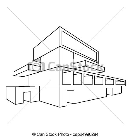 450x470 Perspective Drawing Of A House - 2d Perspective Drawing