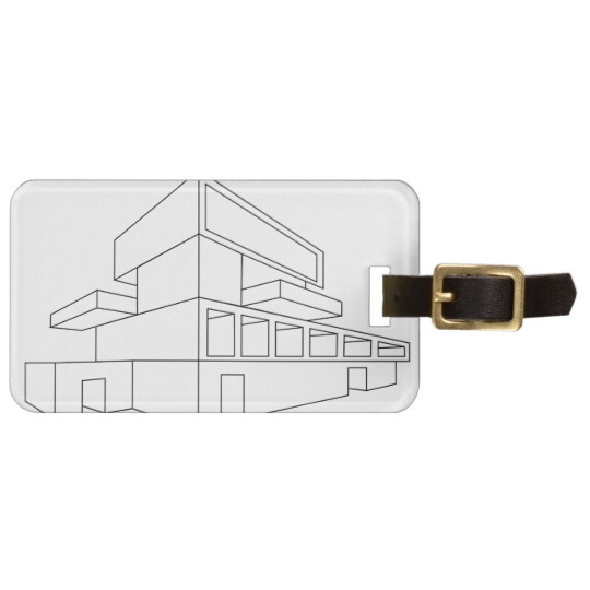 540x540 Perspective Drawing Of A House Luggage Tag - 2d Perspective Drawing