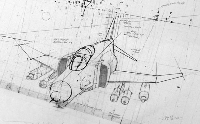 640x398 Aviation Art - 2nd Perspective Drawing