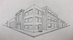 236x129 Point Perspective Drawing Of A Street Corner Art Inspiration - 2nd Perspective Drawing