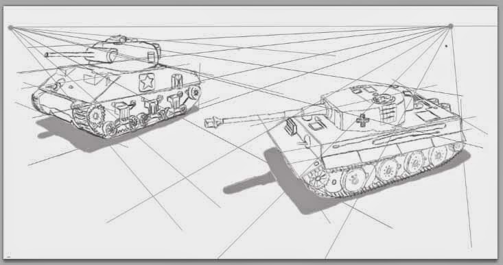 733x387 Visual Design And Game Encounters My Perspective Piece - 2nd Perspective Drawing