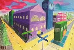 256x174 Point Perspective Resource Post - 2nd Perspective Drawing