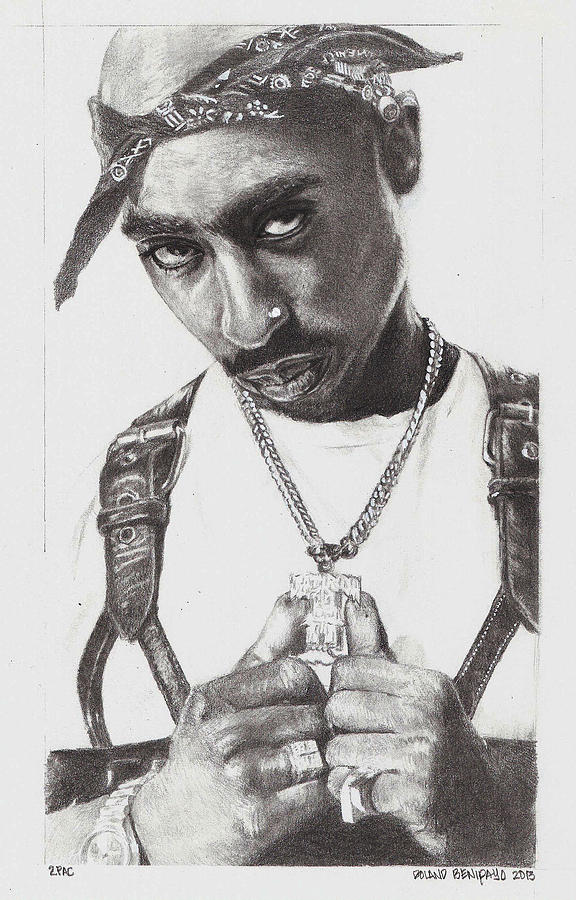576x900 Drawing - 2pac Drawing
