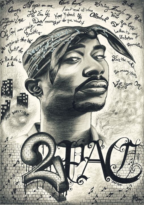 507x720 Shakur - 2pac Drawing