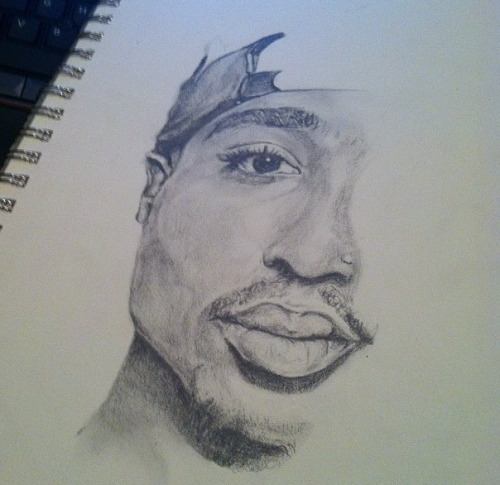 500x485 art pencil amazing sketch instagram not mine tupac west side - 2pac Drawing