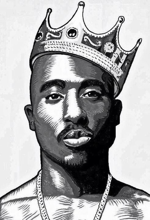 491x720 Drawing, Pencil, Sketch, Colorful, Realistic Art Images - 2pac Drawing