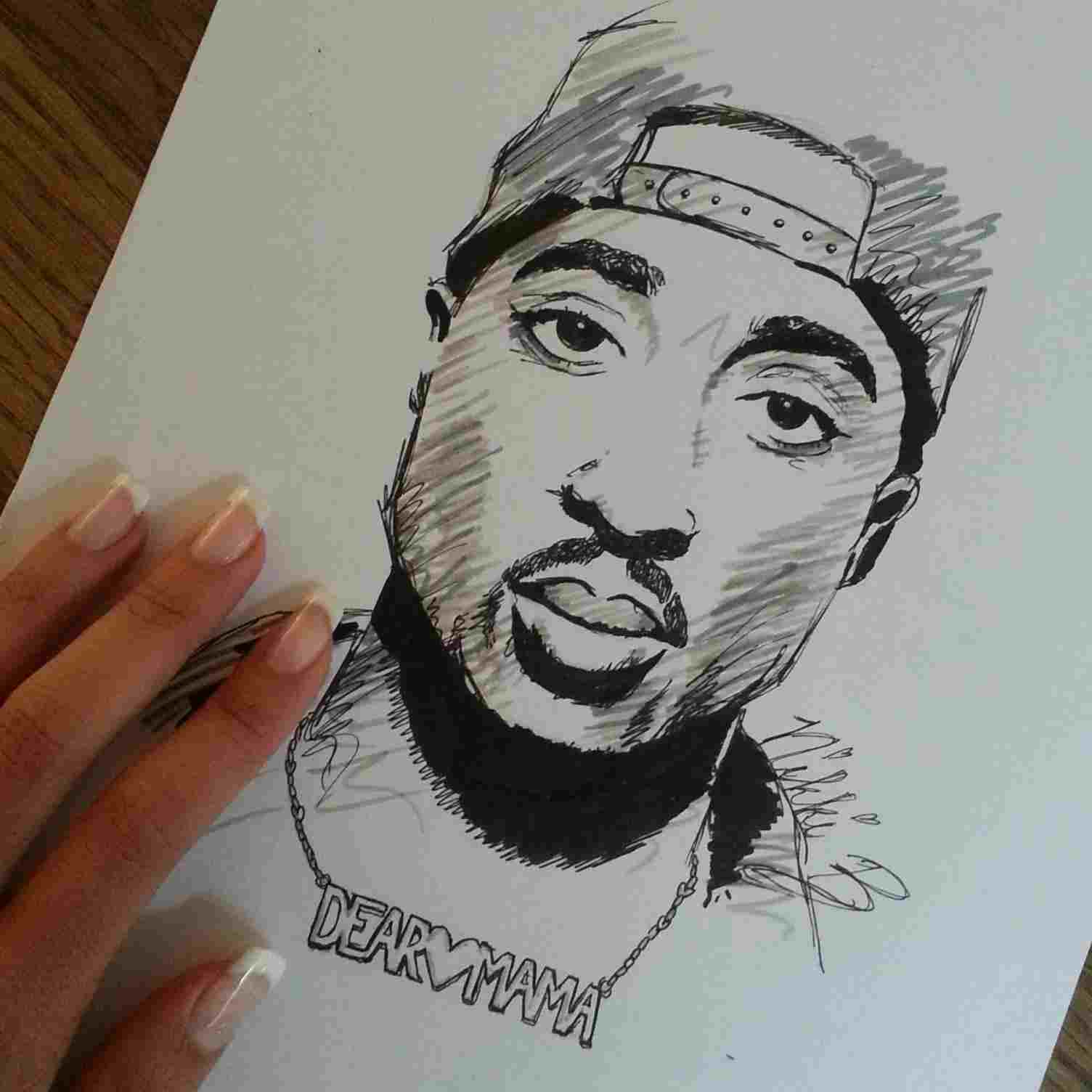 1504x1504 Drawing High Quality Drawing Skill - 2pac Drawing