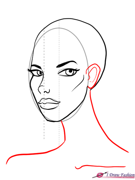 450x600 Draw A View Face I Draw Fashion - 3 4 View Portrait Drawing