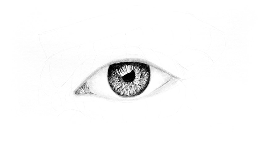 850x472 How To Draw A Realistic Eye - 3 Drawing