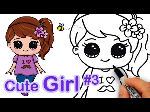 480x360 How To Draw Cute Girl Easy - 3 Girls Drawing