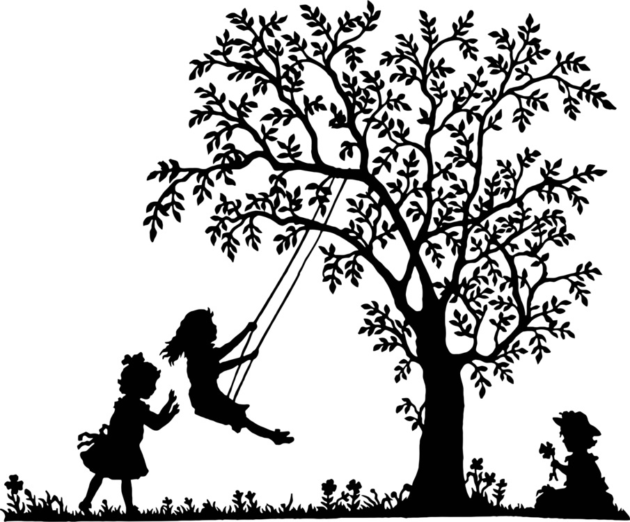 905x750 Silhouette Drawing Child Female Girl Cc0 - 3 Girls Drawing