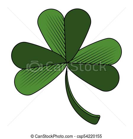 450x470 three leaf clover icon patrick day vector illustration design - 3 Leaf Clover Drawing