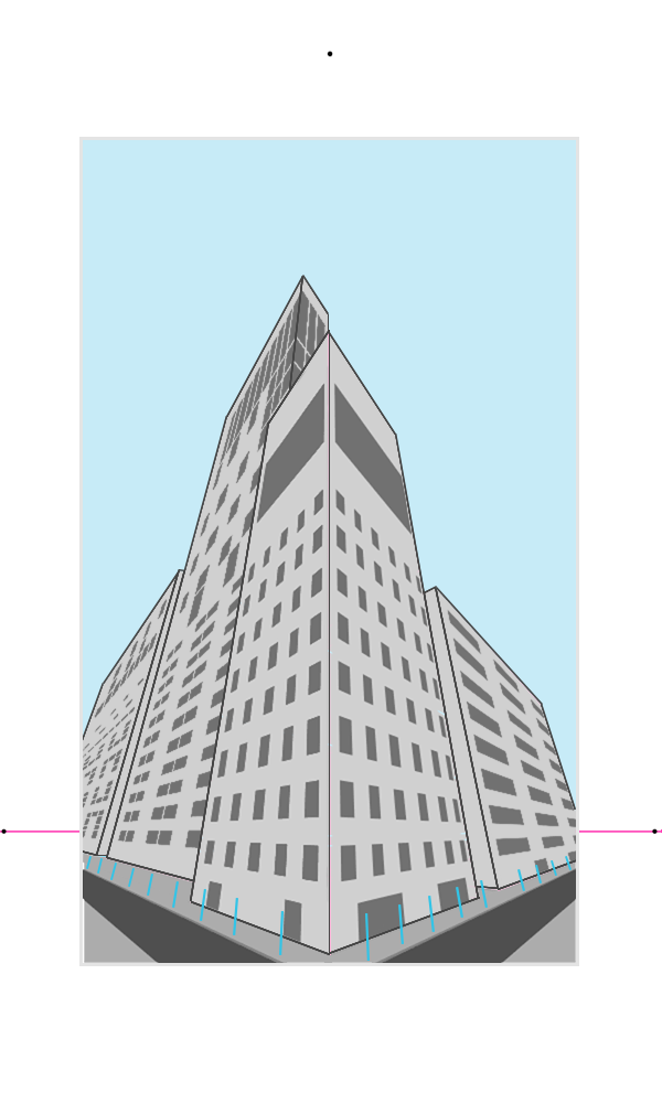 600x1000 Technical Drawing For Beginners Three Point Perspective - 3 Point Perspective Drawing Birds Eye View