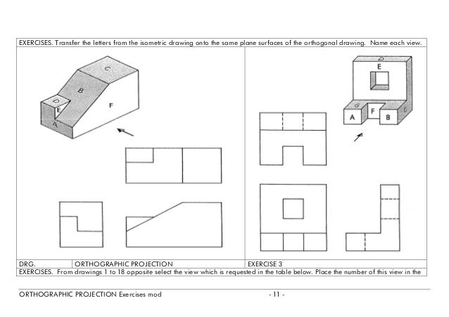 638x451 isometric drawing exercises with answers - 3 Views Of Isometric Drawing