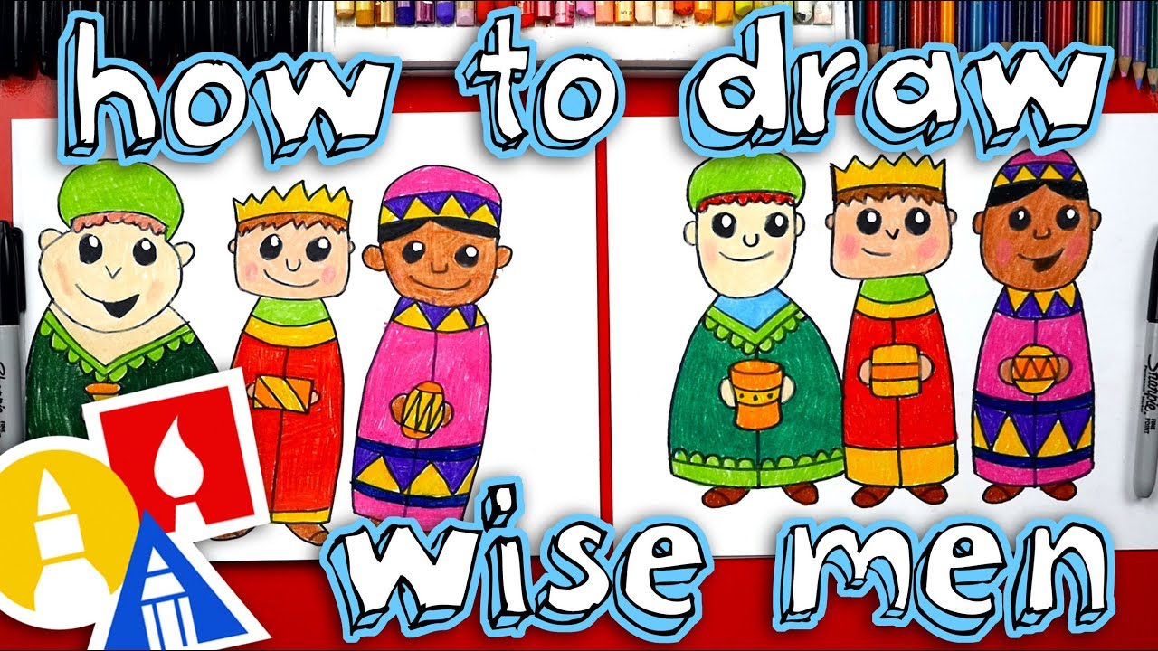 1280x720 how to draw three wise men - 3 Wise Men Drawing