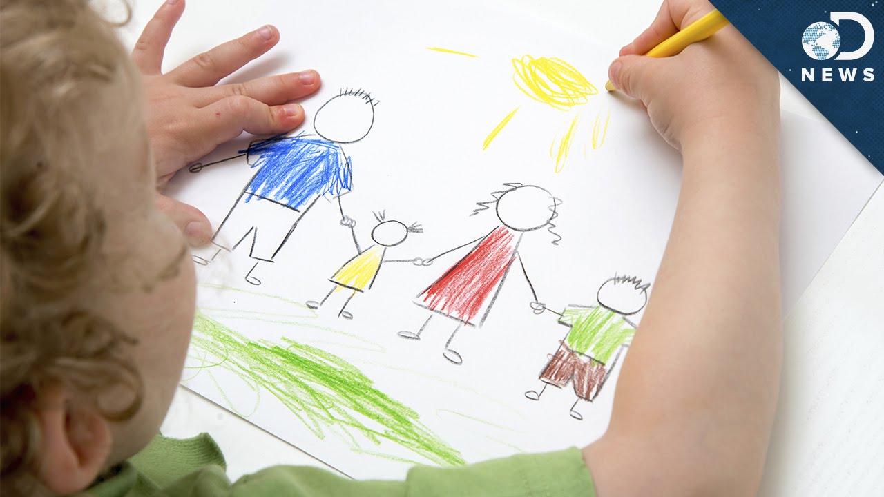 1280x720 Kids Who Draw Well Are Geniuses! - 3 Year Old Drawing Of A Person