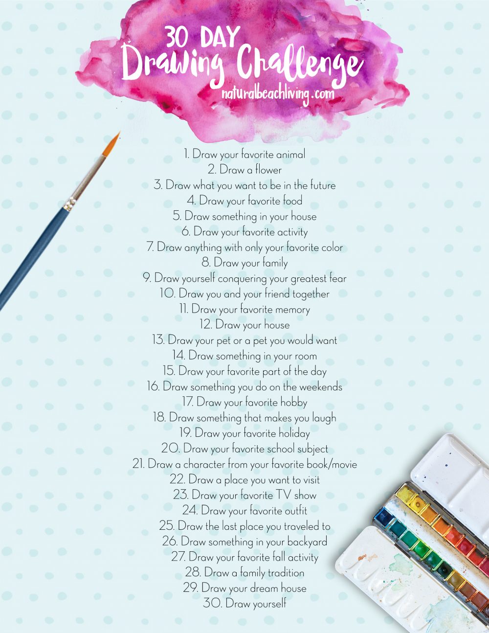 1000x1294 The Best Day Drawing Challenge - 30 Drawing