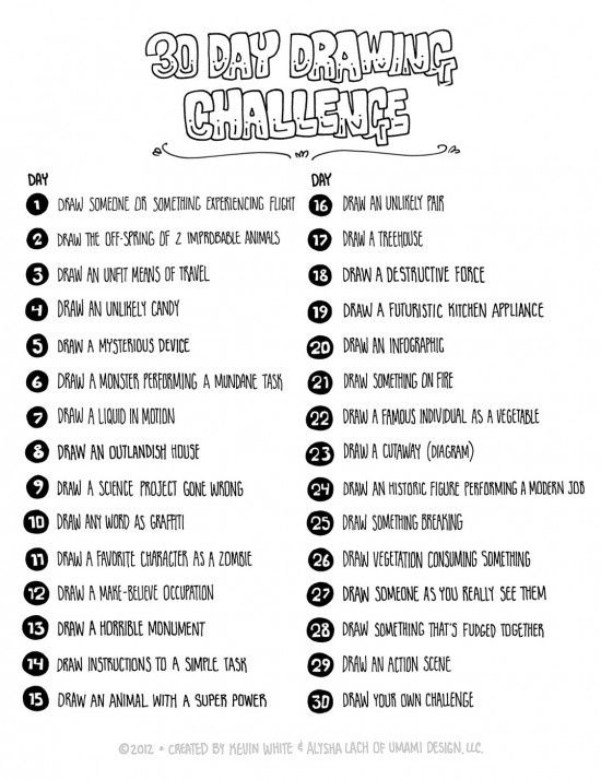 550x714 day drawing challenge day challenges day art - 30 Drawing
