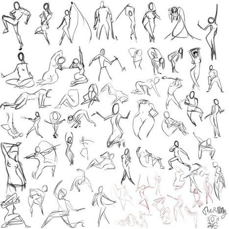 467x467 Second Gesture Drawings Drawing References And Resources - 30 Second Drawing