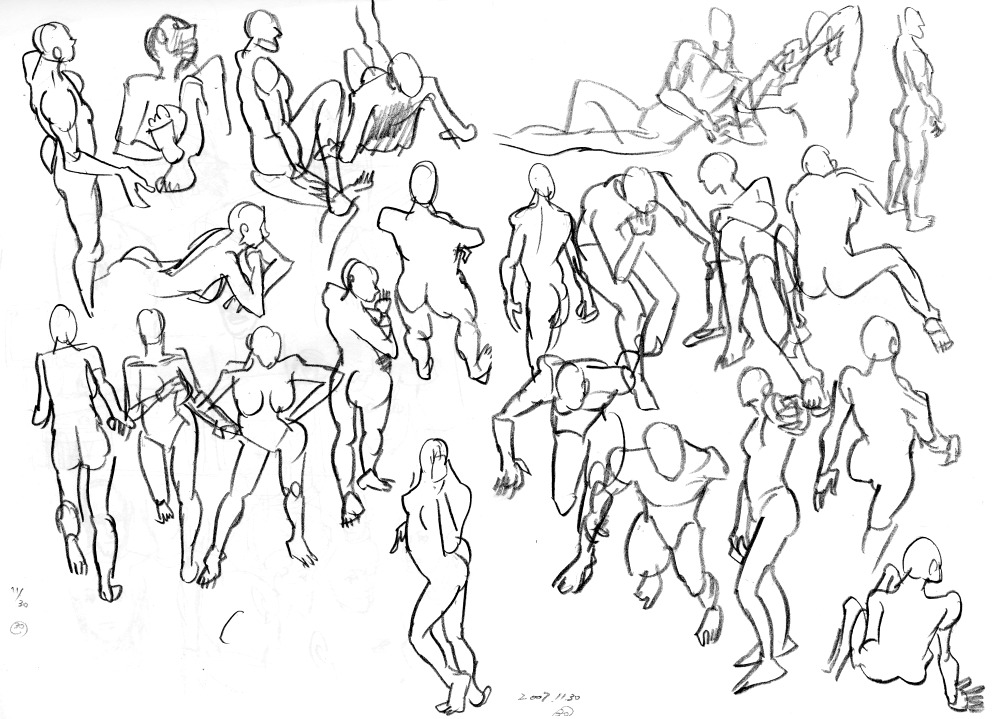 1000x719 Second Drawing - 30 Second Drawing