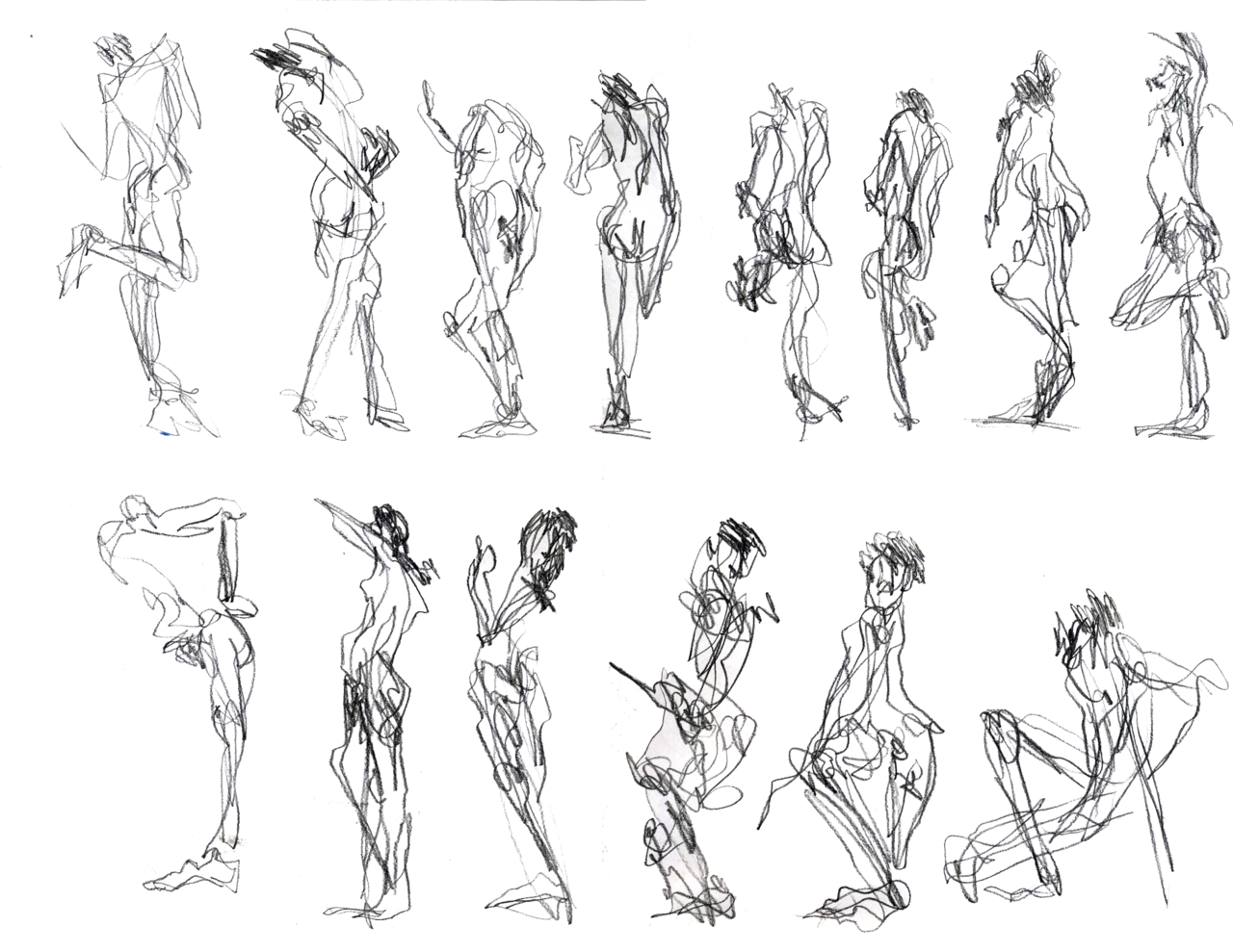 1280x989 These Are Some Of The Gesture Drawings - 30 Second Drawing