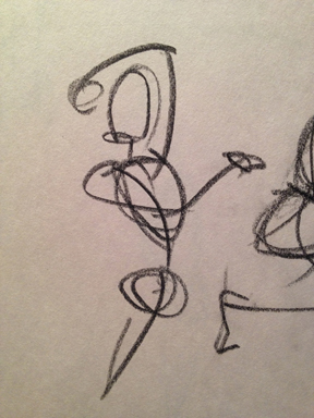 288x384 Second Gesture Drawings - 30 Second Drawing