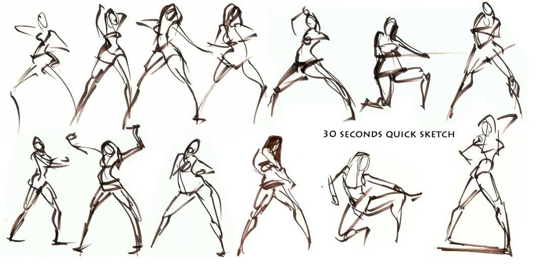 1065x526 second gesture gesture drawings - 30 Second Drawing