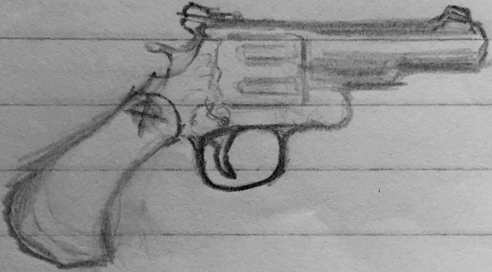 1888x1044 artstation - 357 Magnum Drawing