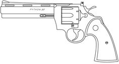 236x127 cool drawings of guns gun sketch - 357 Magnum Drawing