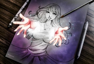 320x219 Hello! Made This Drawing Last Week, Tried To Do Some Sort - 3d Anime Drawing