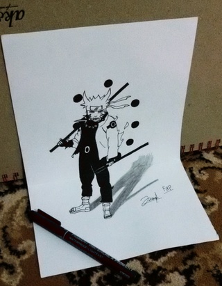 320x411 This Is The Instagram And I Tried Drawing It - 3d Anime Drawing