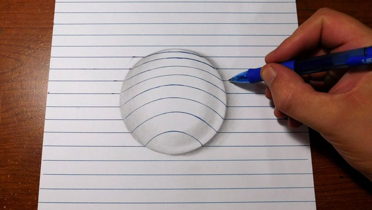 756x428 how to draw bubble on paper art trick pepe's how tos - 3d Art Drawing