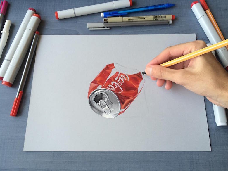 780x585 this artist creates drawings that look incredibly real - 3d Art Drawing