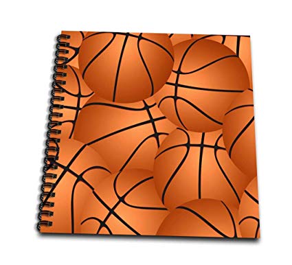 425x386 Rose Basketball Pattern Orange Brown Basket - 3d Basketball Drawing