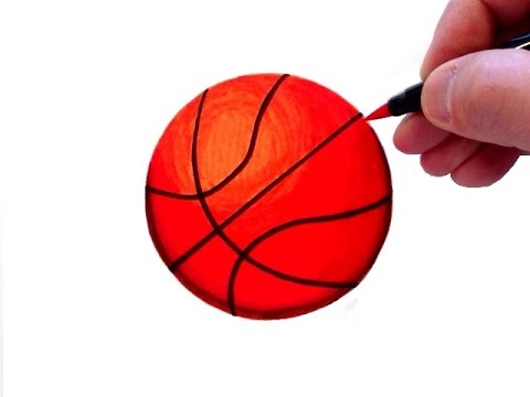 480x360 How To Draw A Realistic Basketball - 3d Basketball Drawing