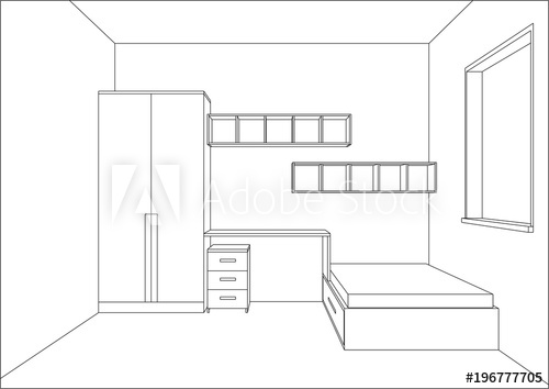 3d Bed Drawing At Paintingvalley Com Explore Collection Of