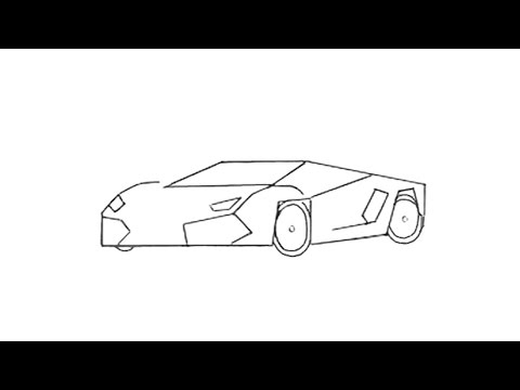 480x360 how to draw car, drawing ferrari car, trick art graphic - 3d Car Drawing
