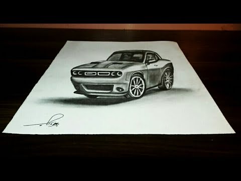 480x360 How To Draw Challenger Doghe - 3d Car Drawing