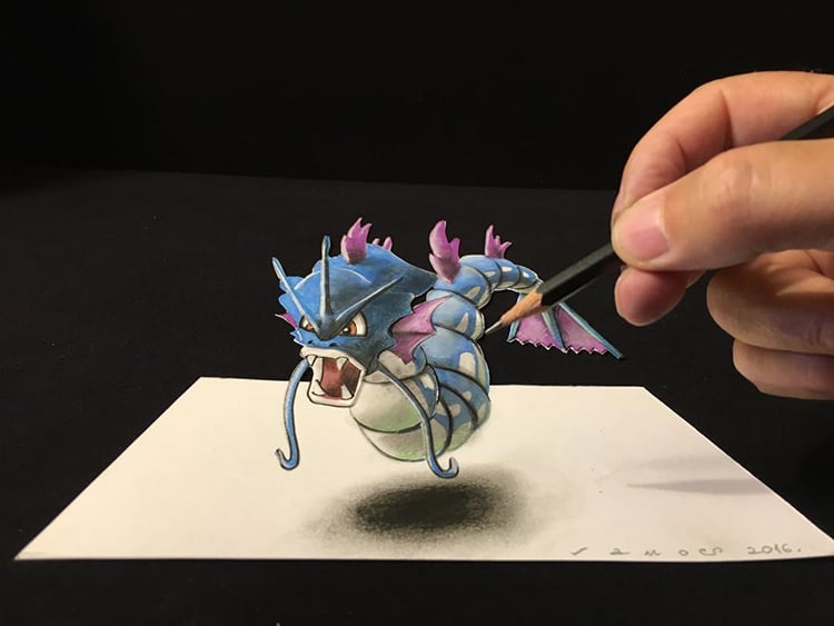750x563 Artist Creates Drawings Inspired - 3d Cartoon Drawing