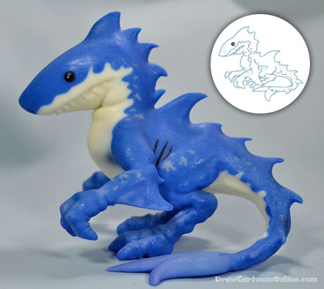 460x410 Creating A Cartoon Model From An Original Drawing - 3d Cartoon Drawing