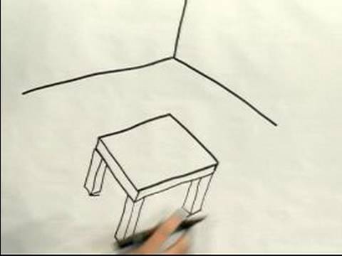 480x360 Easy Cartoon Drawing How To Draw A Cartoon Table - 3d Cartoon Drawing