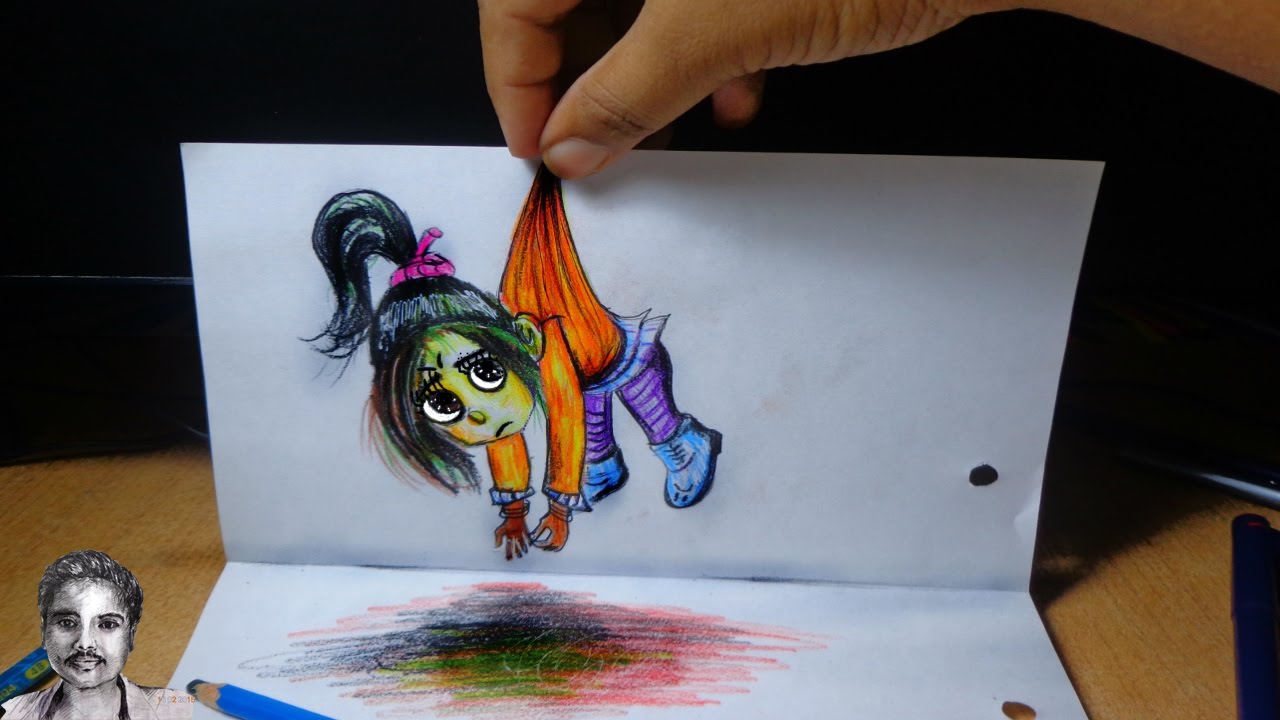 1280x720 How To Draw A Cartoon - 3d Cartoon Drawing