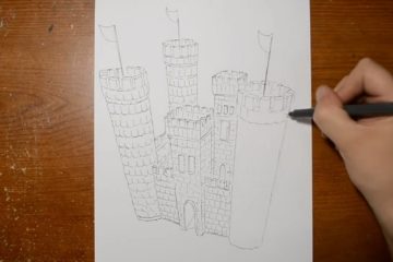 360x240 Man Without Arms Creates A Beautiful Painting With His Feet Vid - 3d Castle Drawing