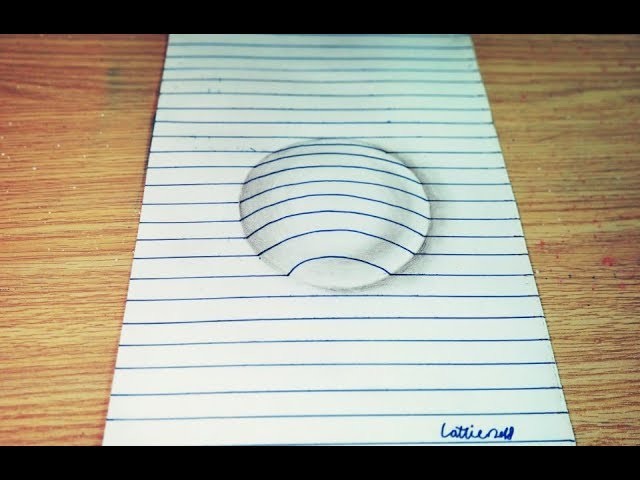 640x480 how to draw circle on paper create trick art, optical illusion - 3d Circle Drawing